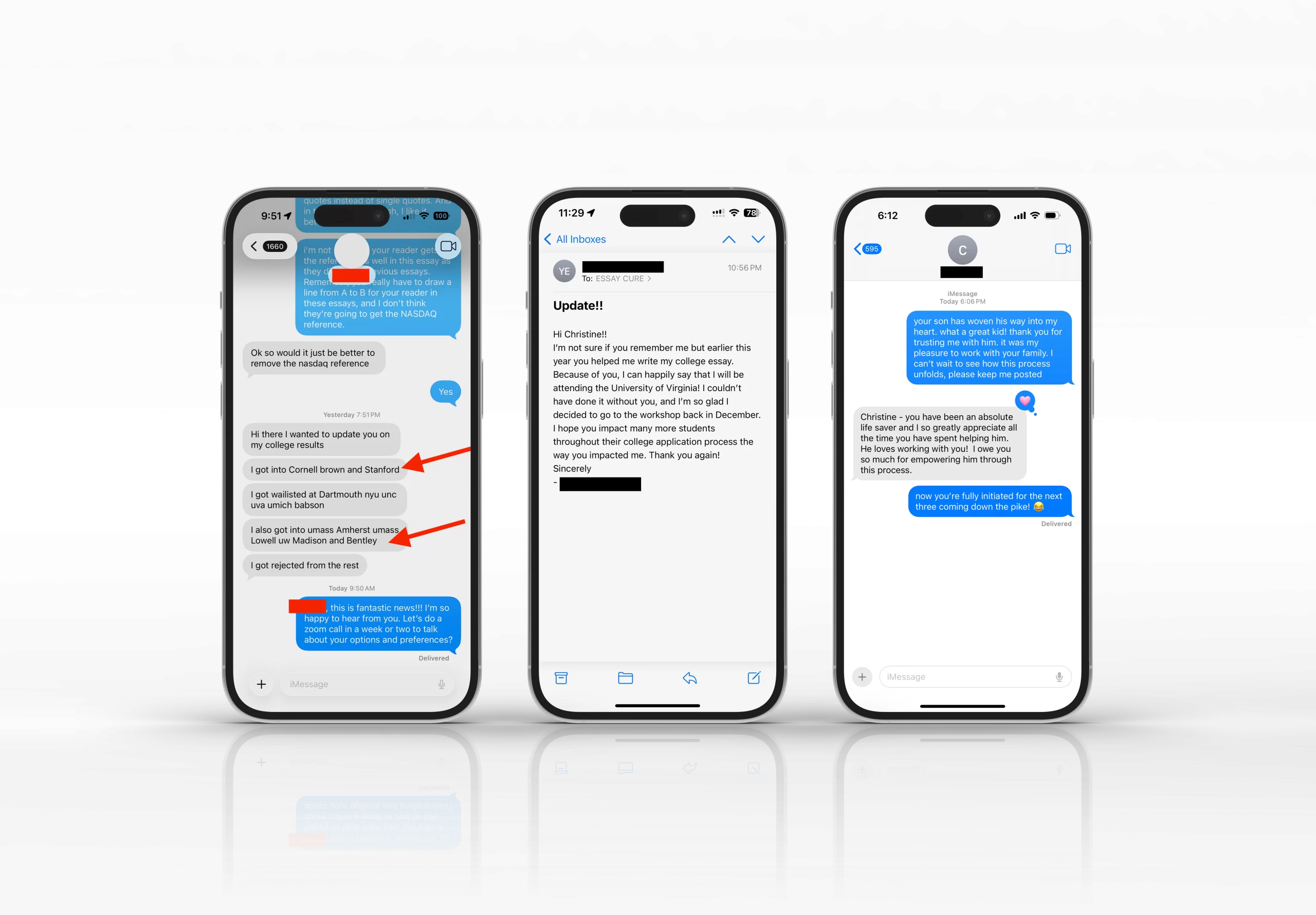 three phones testimonials